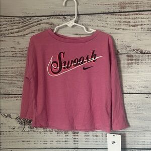 NWT toddler girls Nike Pink Long Sleeve Shirt size 2t